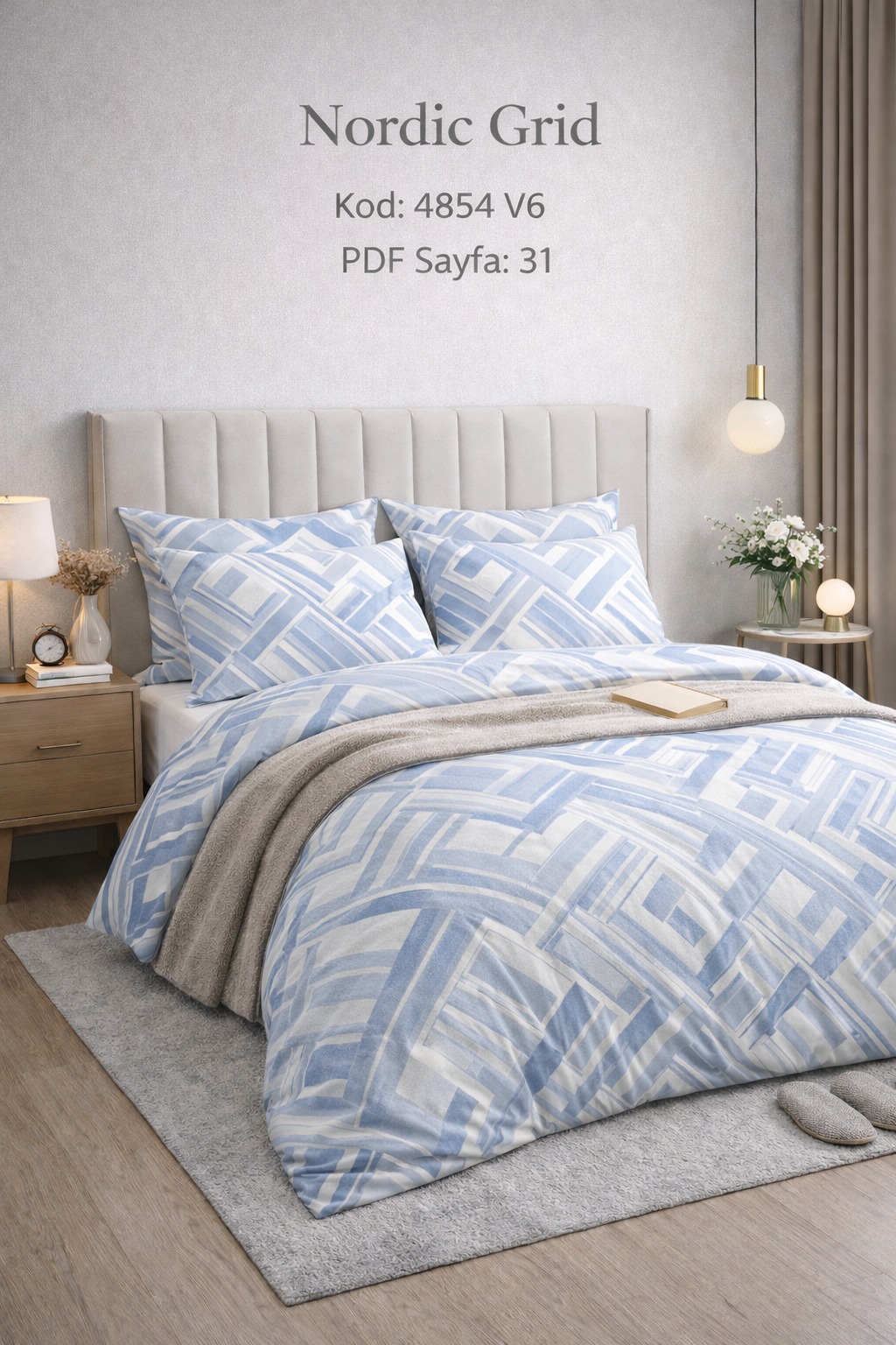 İskandinav Izgarası Mavi