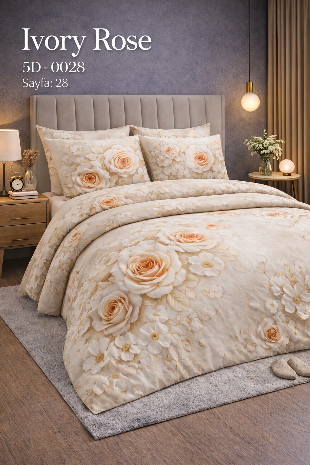 5D Fildişi Gülü Tasarımı