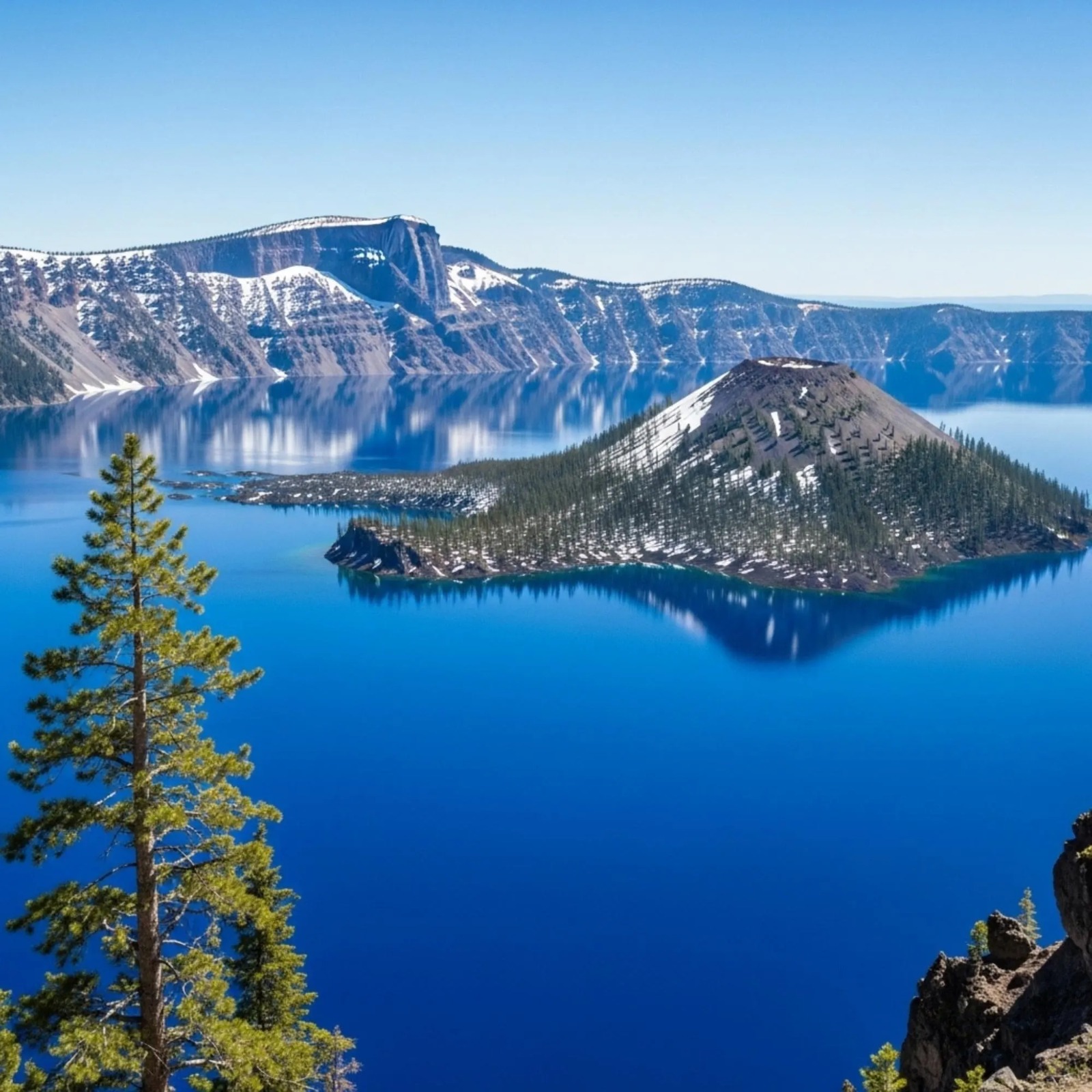 Mavi Göl ve Dağ Manzarası Duvar Kağıdı – Peel & Stick Doğa Temalı Duvar Kağıdı
